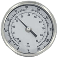 Series BTLRN Long Reach Bi-Metal Thermometer