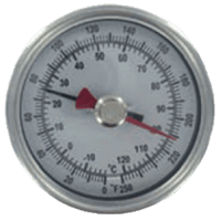 Series BTM3 Maximum/Minimum Bi-Metal Thermometer