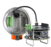 View of the Electronics Module Plugged into the Enclosure of the Kayden CLASSIC 810 Series Flow and Level Switch