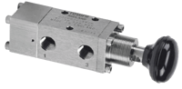 Midland-ACS 1/4" Manually Operated Spring-Return Spool Valve, 1500 Series