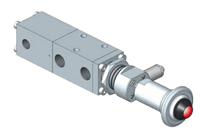 Midland-ACS 1/4" Manually Operated Spring-Return Spool Valve, 1500 Series