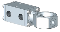 Midland-ACS 1/4" Manually Operated Spring-Return Spool Valve, 1500 Series