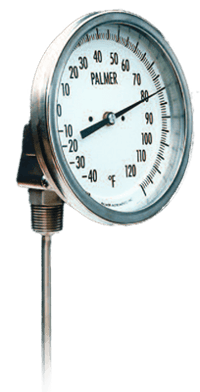 Replaceable Element Bi-Metal Thermometers