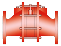 Protego Eccentric In-Line Detonation Flame Arrester, DA-E