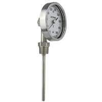 Bottom Connect Bi-Metal Thermometer