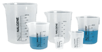 Nalgene™ Polypropylene Griffin Low-Form Plastic Beakers
