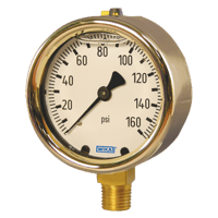 Bourdon Tube Pressure Gauge, Copper Alloy - 213.40
