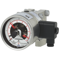 Model DPGS43HP.100, DPGS43HP.160 Differential Pressure Gauge with Switch Contact