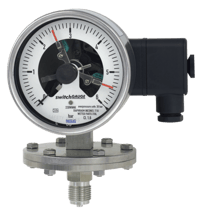 Model PGS43.100, PGS43.160 Diaphragm Pressure Gauge with Switch Contact
