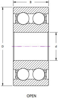 5200P Series Double Row Ball Bearing