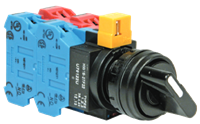 HW 22 mm Heavy-Duty 5-Position Selector Switch