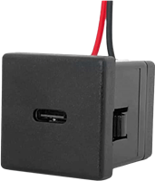 QKRC-10-05 10W 5V Snap-In USB Type C Power Supply Receptacle
