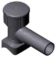 Saddle Fusion PE Tapping Tee with Rectangular Base and Socket Outlet: PE2406/PE2708 3/4" IPS