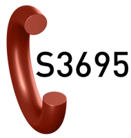 Liquid Silicone Rubber O-Ring, 60 Shore A, General-Purpose, Reddish Brown Coloring (Praedifa Series S3695-60) 