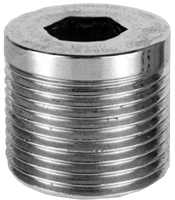 PDAPLUG50 1/2" NPT 316 Stainless Steel Stopping Plug with Approvals