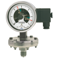 Model 432.36+8xx, 432.56+8xx Diaphragm Pressure Gauge with Switch Contact