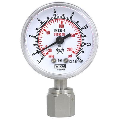 Wika 230.15 High Purity Pressure Gauge 