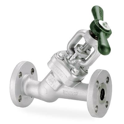 Edward Y-Pattern Globe Valve, Blow-off