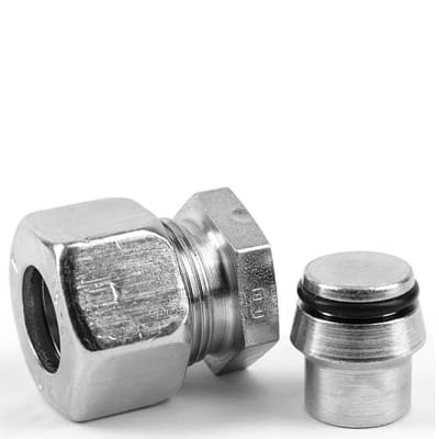 Plugs for Ermeto DIN high pressure hydraulic fittings