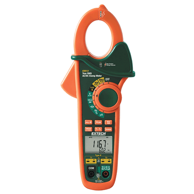Extech 400A Dual Input AC/DC Clamp Meter + NCV, EX613