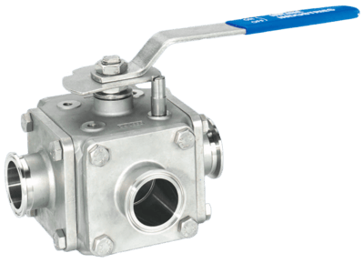 507F 3/4/5-Way Sanitary Ball Valve: 1/2" - 2"