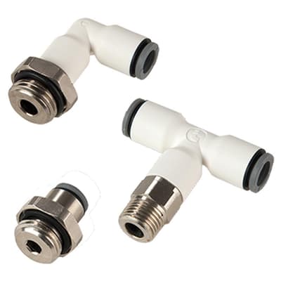 LIQUIfit® Push-In Fittings with Metal Adaptors