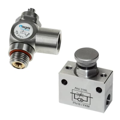 Pneumatic Flow Control Regulators in Stainless Steel