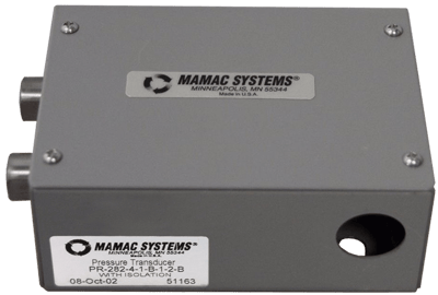Mamac Differential Pressure Sensor/Transducer, PR-282