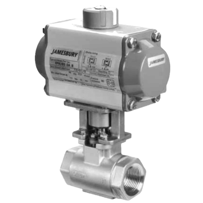 Metso Jamesbury Threaded End Ball Valve, Eliminator