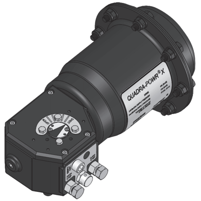 Metso Spring Diaphragm Rotary Actuator, Quadra-Powr X