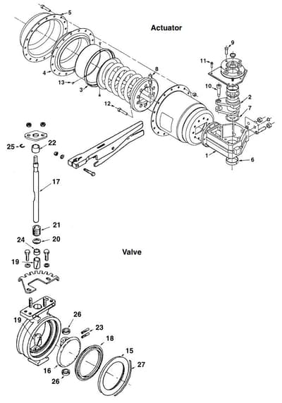 Valve, Pneumatic Wafer Sphere, Model 215, 6-Inch - Spare Parts.jpg