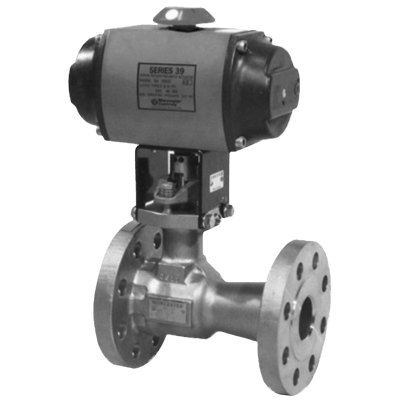 Worcester-Controls Valve, Three-Piece, Full-Port Flanged, One-Piece Flanged