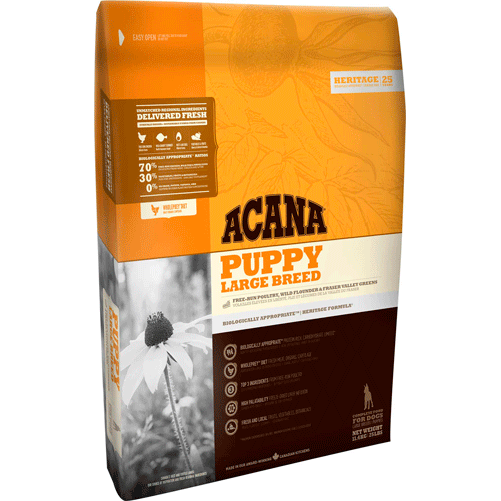 For puppies weighing over 25kgs at maturity
