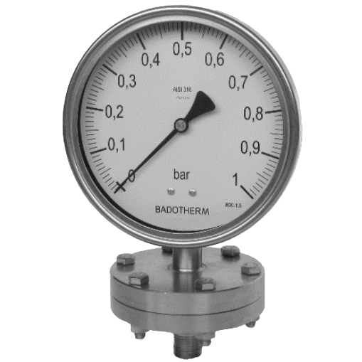 Badotherm Diaphragm Pressure Gauge, BDT12