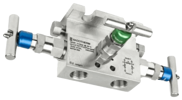 Badotherm Three Valve Manifold, BDTM936