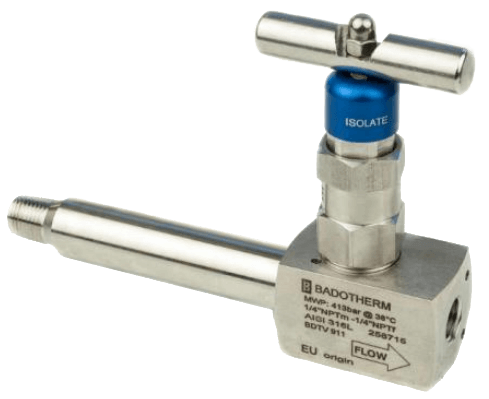 Badotherm Extended Instrument Valve, BDTV911