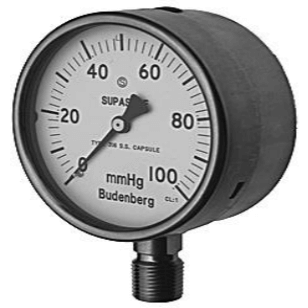 Budenberg Capsule Pressure Gauge, 966LGP