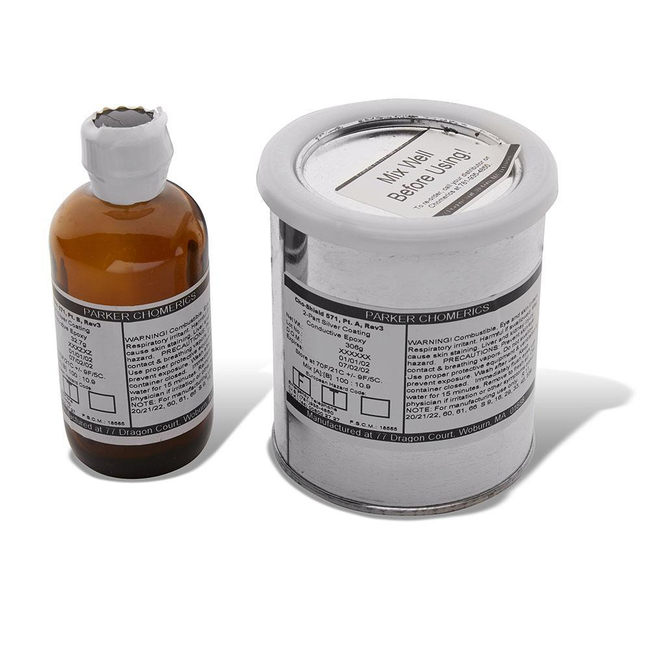 CHO-SHIELD 571 HIGHLY CONDUCTIVE SILVER EPOXY EMI COATING FOR SEMICONDUCTOR PACKAGES