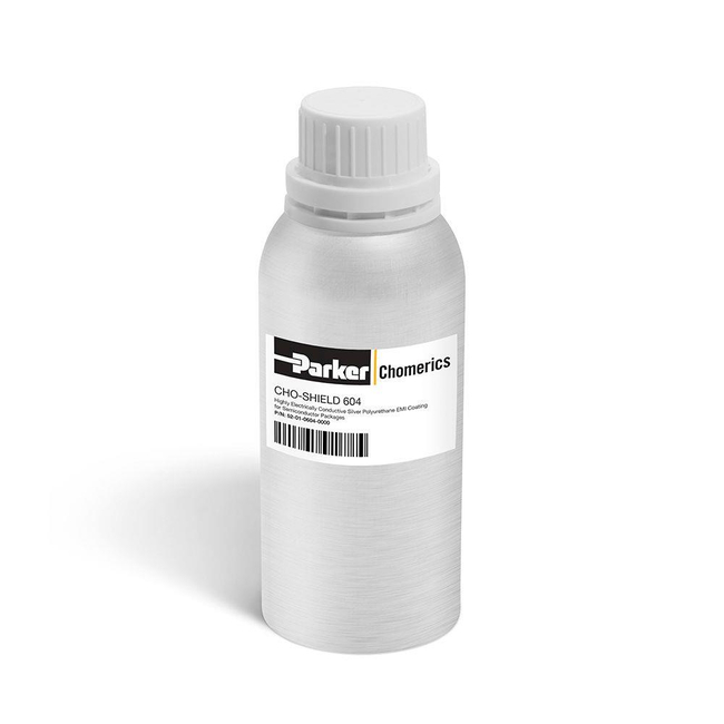 CHO-SHIELD 604 HIGHLY ELECTRICALLY CONDUCTIVE SILVER POLYURETHANE EMI COATING FOR SEMICONDUCTOR PACKAGES
