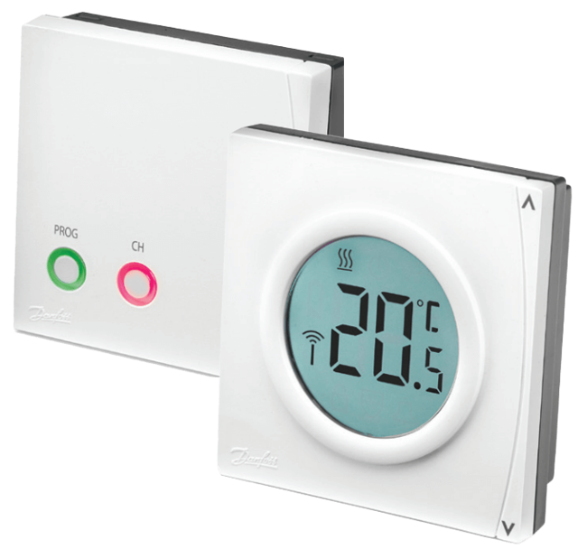 Danfoss Digital Room Thermostat, RET2000 B-RF/RX1-S