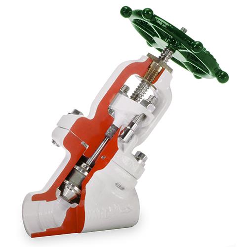 Edward Y-Pattern Globe Valve, Bolted Bonnet
