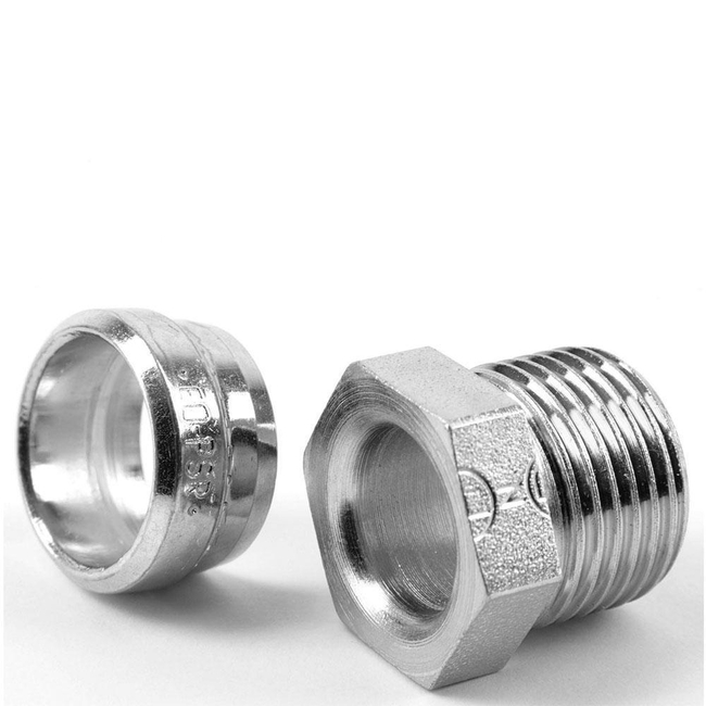 Ermeto DIN fitting components for high pressure hydraulic tube fittings