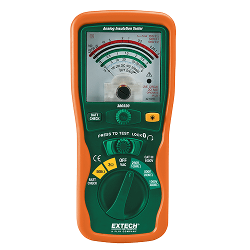 Extech Analog Insulation Tester, 380320