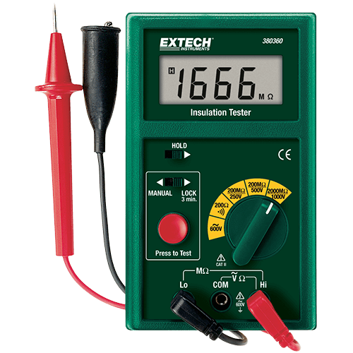 Extech Digital Megohmmeter, 380360