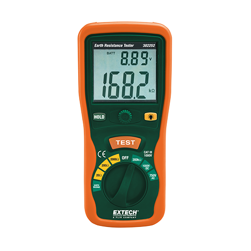 Extech Earth Ground Resistance Tester Kit, 382252