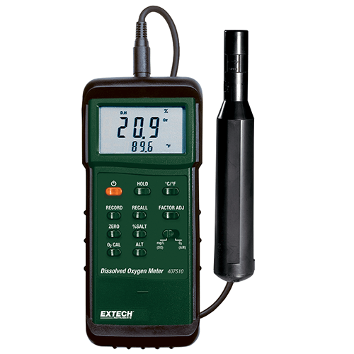 Extech Heavy Duty Dissolved Oxygen Meter, 407510