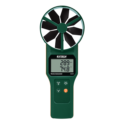 Extech Large Vane CFM/CMM Thermo-Anemometer, AN300