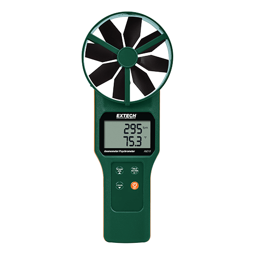Extech Large Vane CFM/CMM Anemometer/Psychrometer, AN310