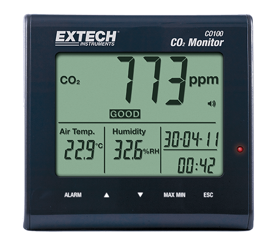 Extech Desktop Indoor Air Quality CO₂, CO100