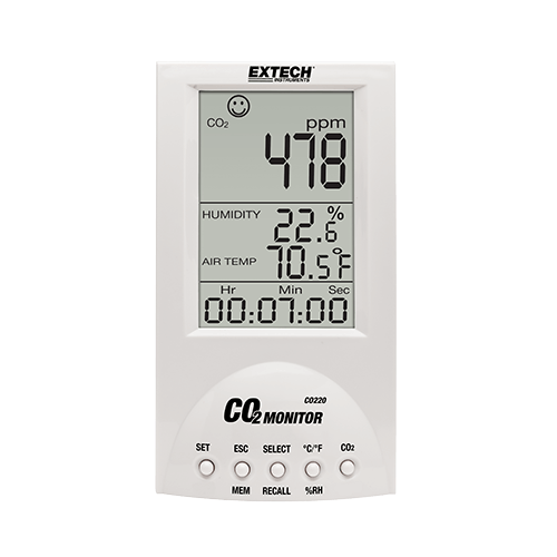 Extech Desktop Indoor Air Quality CO, CO220